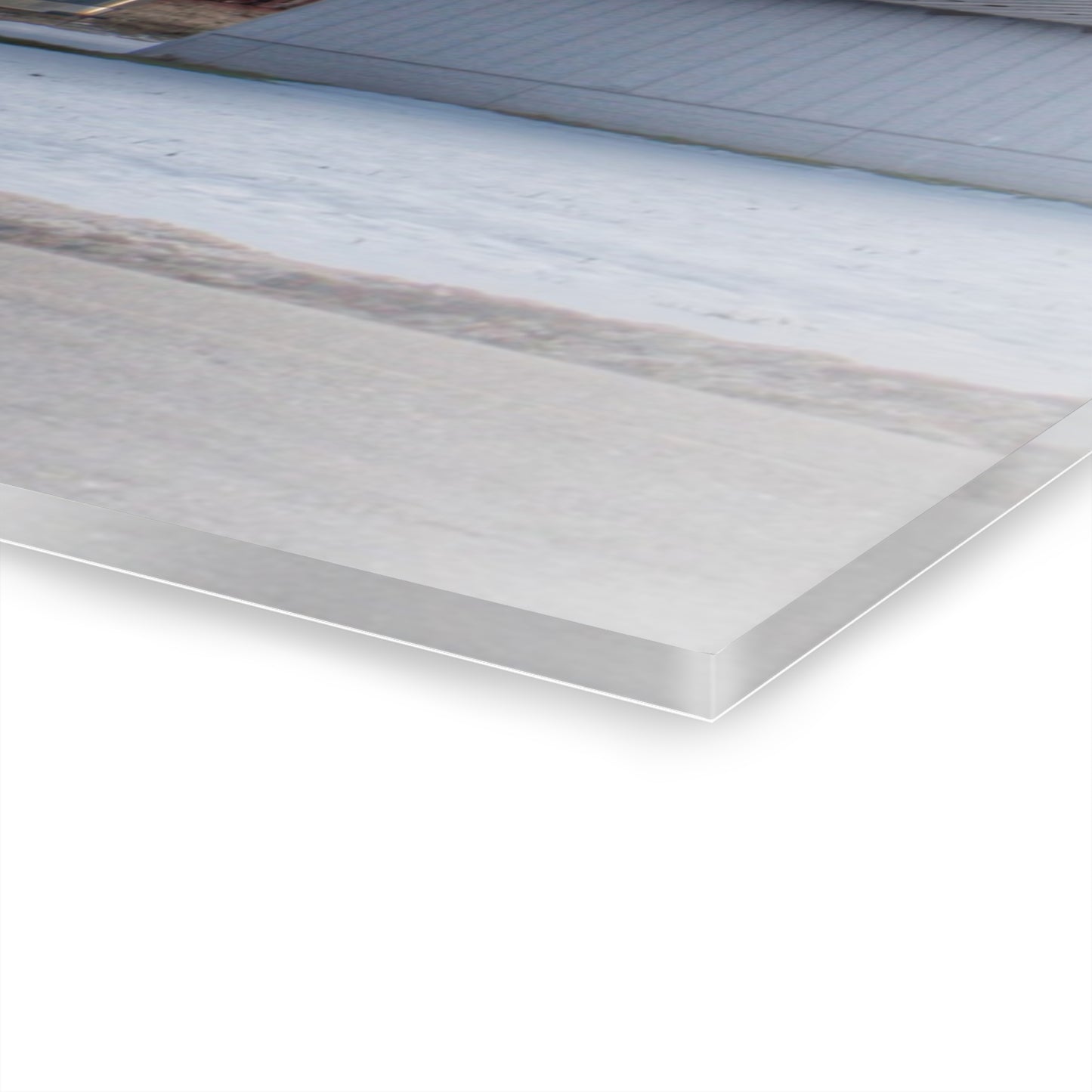 U R There Photography Glover Road Red Rustic Farmhouse Acrylic Wall Print