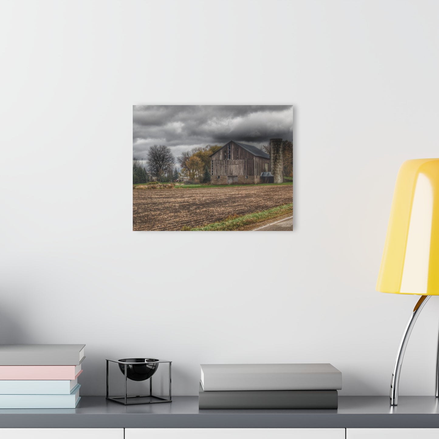 U R There Photography Gilford Grey II Rustic Farmhouse Acrylic Wall Print
