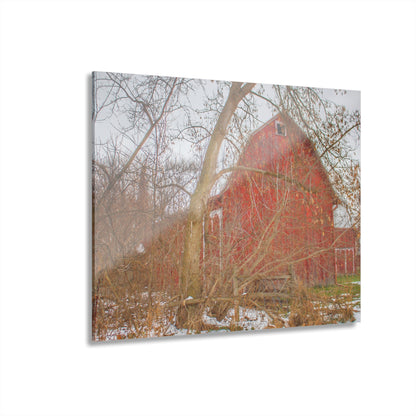 U R There Photography Holmes Road Red I Rustic Farmhouse Acrylic Wall Print