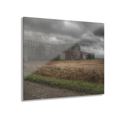 U R There Photography Weaver Road Brown Rustic Farmhouse Acrylic Wall Print