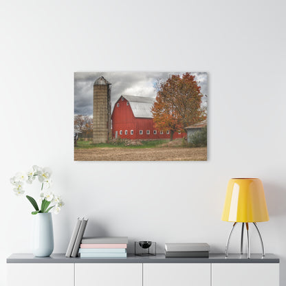 U R There Photography Brigham Road Red Rustic Farmhouse Acrylic Wall Print