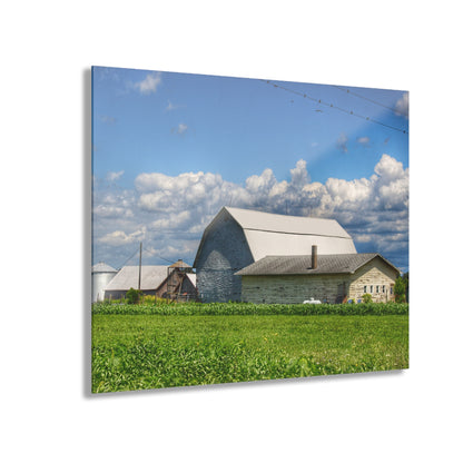 U R There Photography Lake Road Whites Rustic Farmhouse Acrylic Wall Print