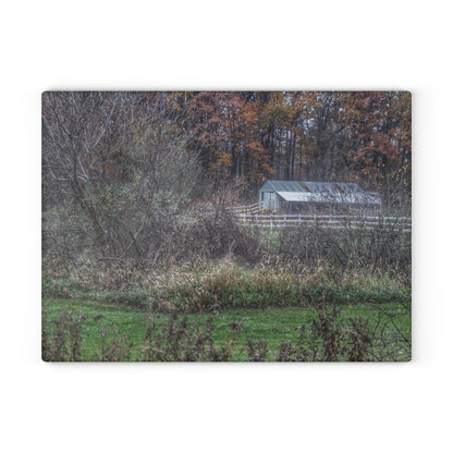 U R There Photography Shifman Road Stable Rustic Farmhouse Tempered-Glass Cutting Board