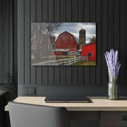 Barn Boutique Modern Farmhouse Acrylic Wall Print| Peck Red