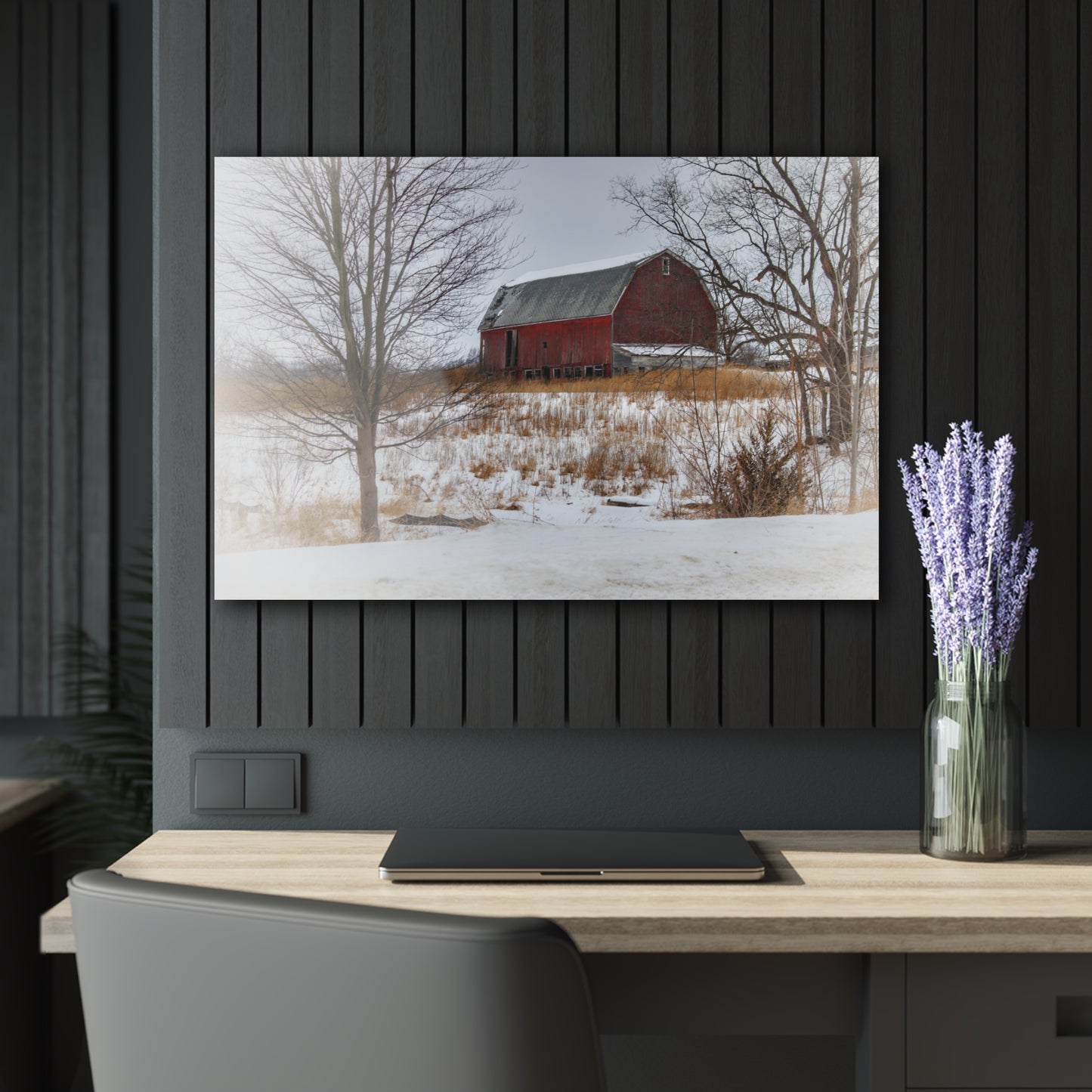 U R There Photography Hadley Red II Rustic Farmhouse Acrylic Wall Print