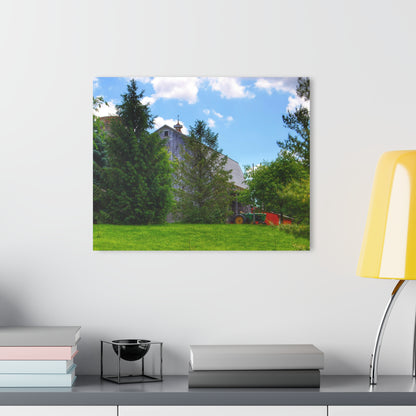 U R There Photography Bordman Road Hidden Grey Rustic Farmhouse Acrylic Wall Print