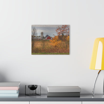 U R There Photography Vienna Road Red and Silo Rustic Farmhouse Acrylic Wall Print