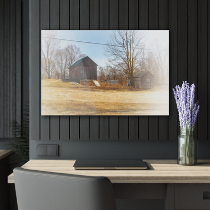 U R There Photography Klam Road Hillside Greys Rustic Farmhouse Acrylic Wall Print