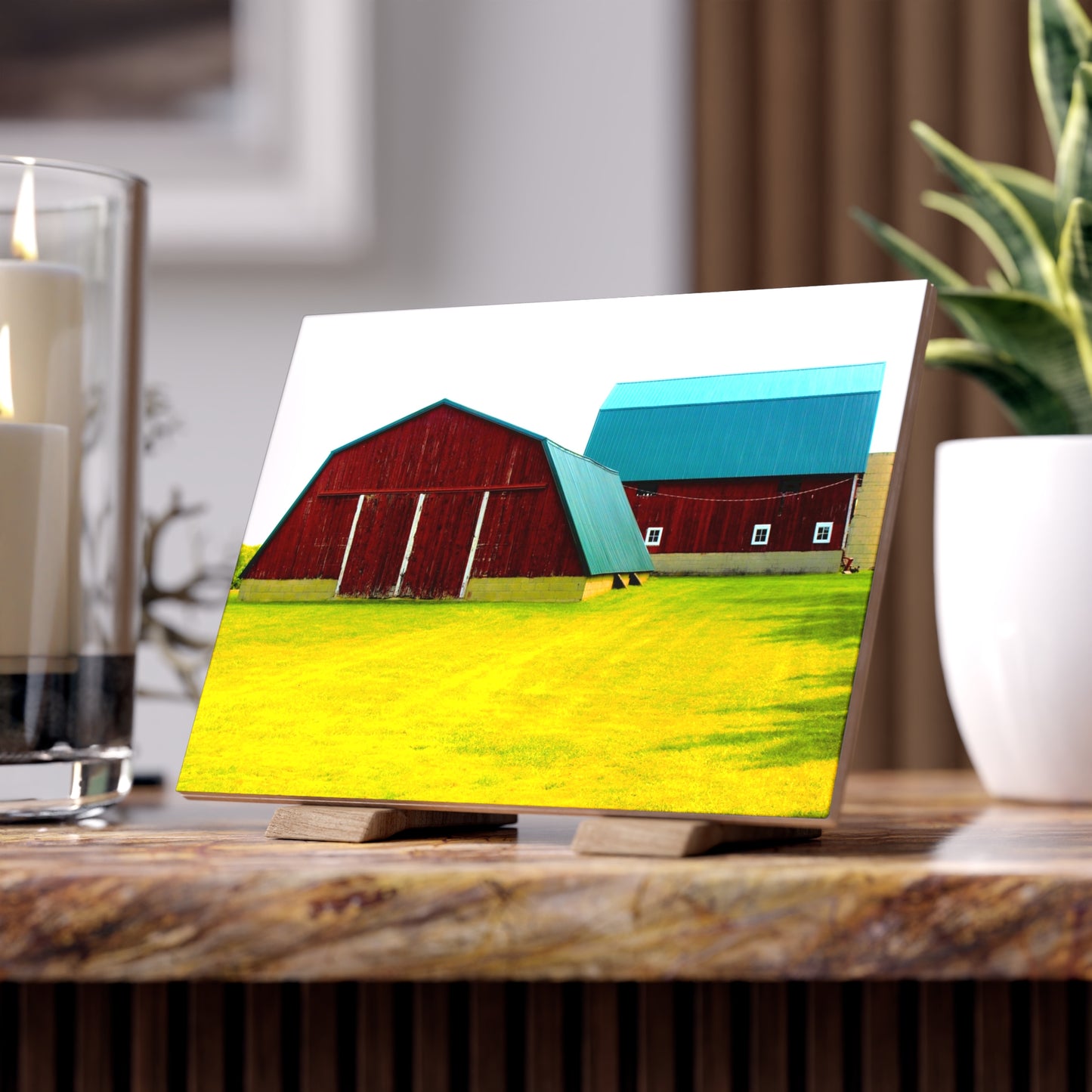 U R There Photography Baldwin Barn Brothers I Rustic Farmhouse Decorative Ceramic Tile