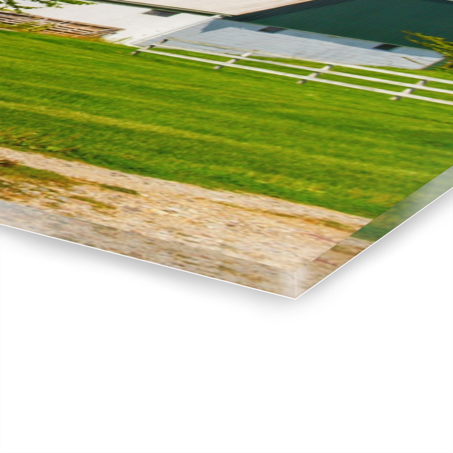 U R There Photography Hough Road Green Rustic Farmhouse Acrylic Wall Print