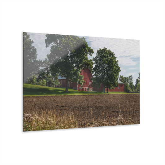 U R There Photography Catlin Road Red II Rustic Farmhouse Acrylic Wall Print