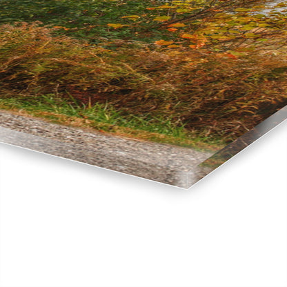 U R There Photography Hill Road White Rustic Farmhouse Acrylic Wall Print