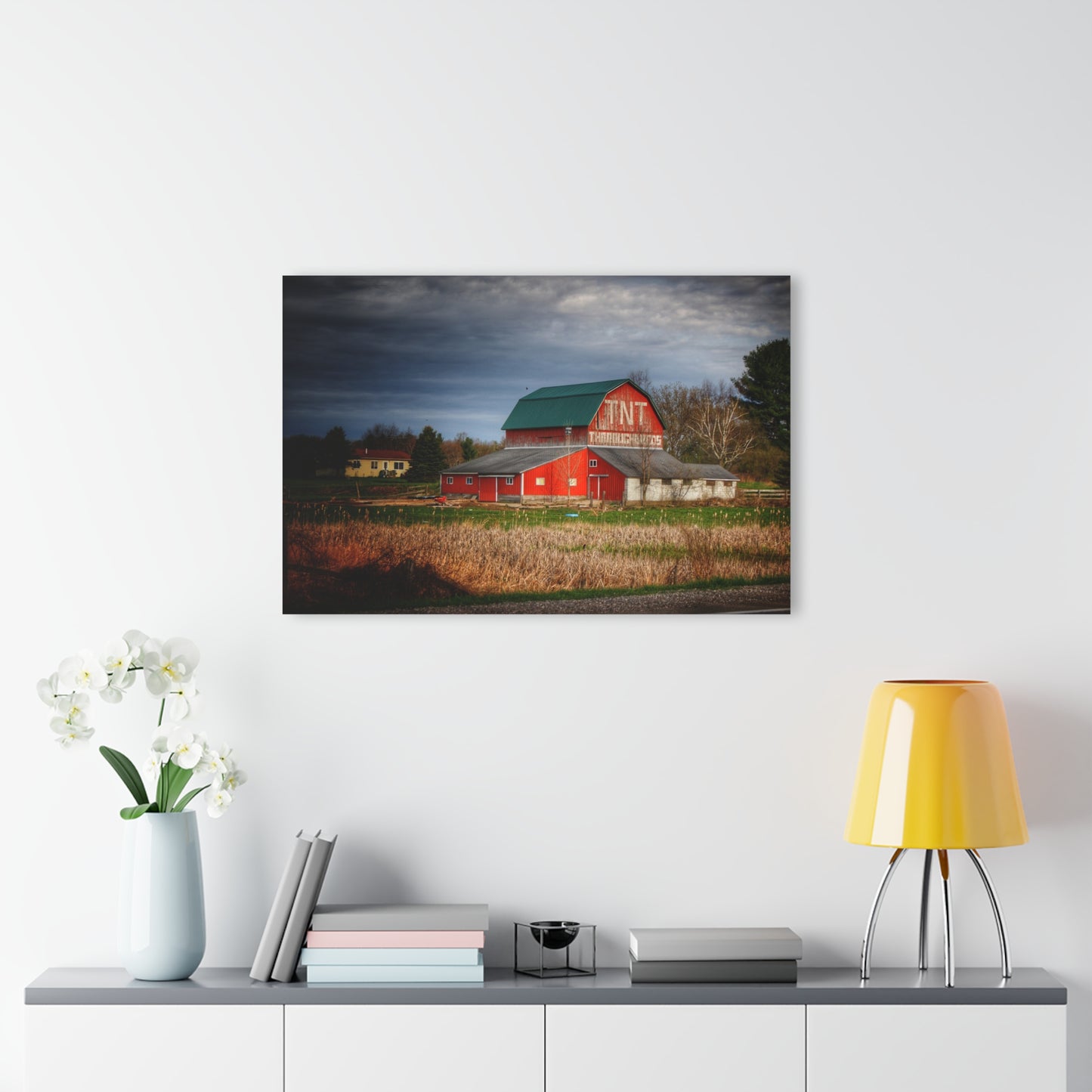 U R There Photography M-24 TnT Red I Rustic Farmhouse Acrylic Wall Print