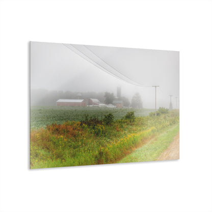 U R There Photography Beyond the Fog Rustic Farmhouse Acrylic Wall Print