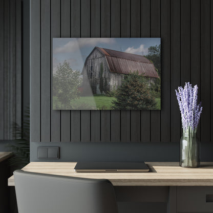 U R There Photography Columbiaville Grey Rustic Farmhouse Acrylic Wall Print