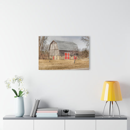 U R There Photography Sheridan Road Grey Rustic Farmhouse Acrylic Wall Print