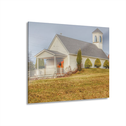 U R There Photography Oxford Chapel Rustic Farmhouse Acrylic Wall Print