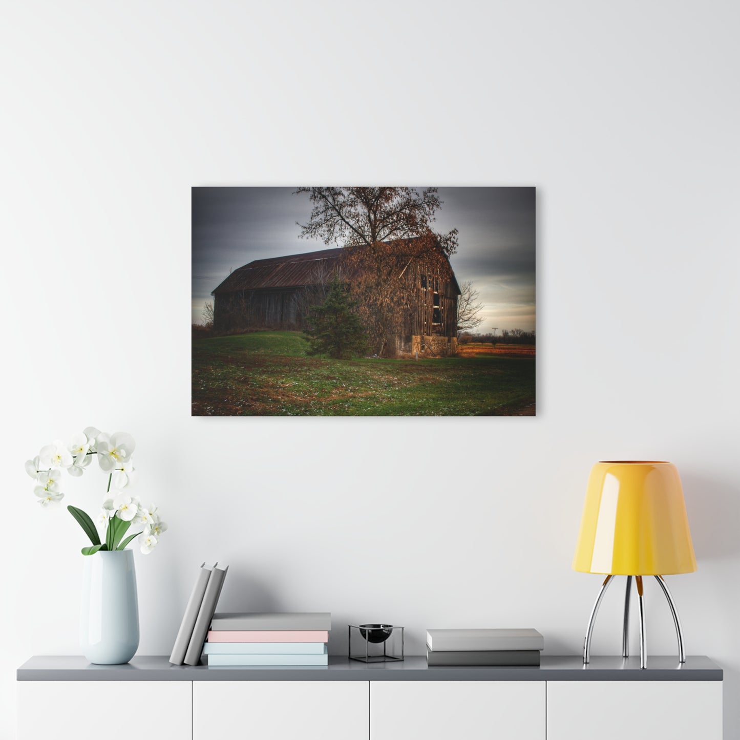 U R There Photography Melvin Grey Rustic Farmhouse Acrylic Wall Print