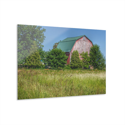 U R There Photography Elmwood Road Red IV Rustic Farmhouse Acrylic Wall Print