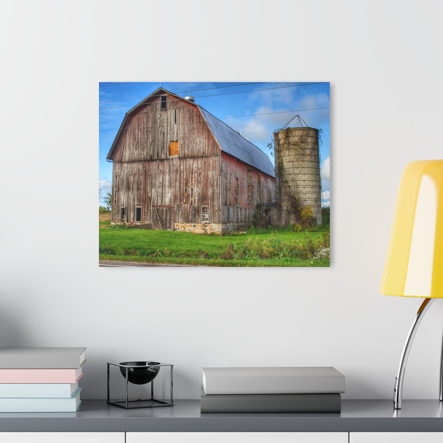 U R There Photography North Irish Red II Rustic Farmhouse Acrylic Wall Print