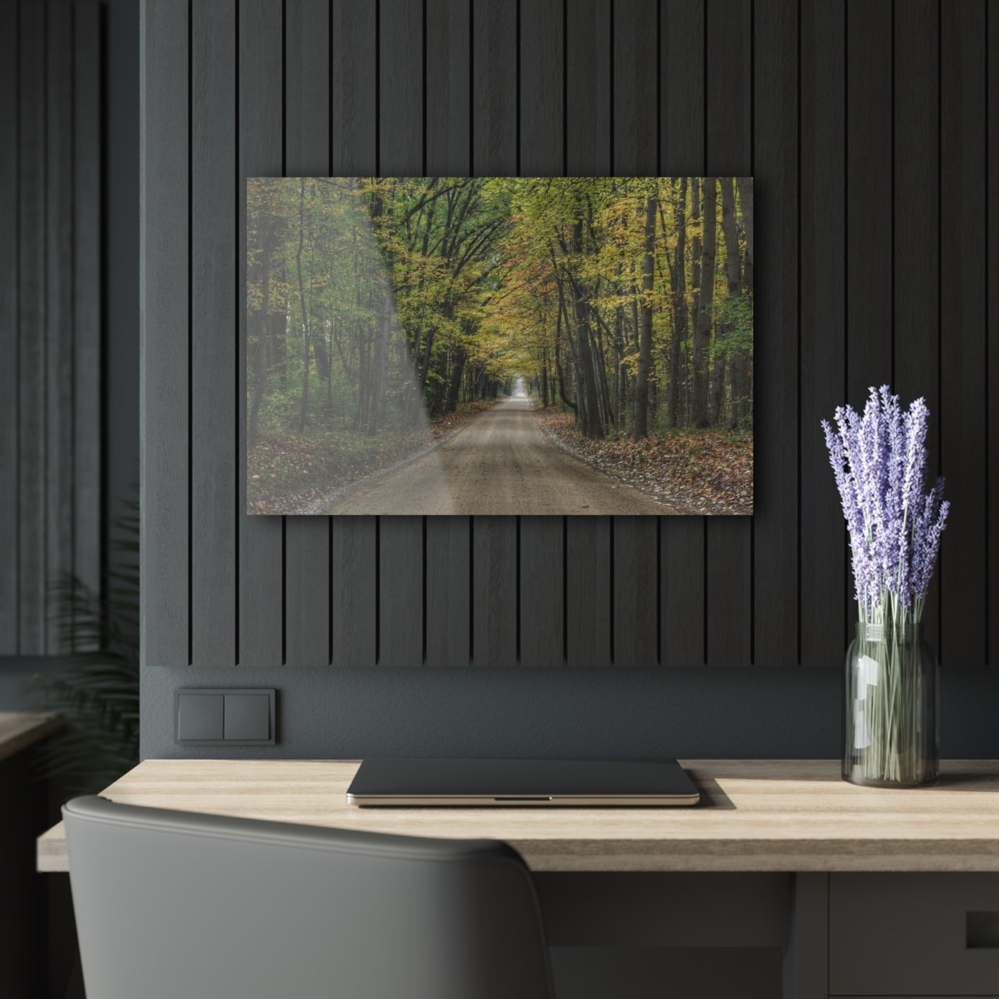 U R There Photography Country Roads in Dryden IV Rustic Farmhouse Acrylic Wall Print