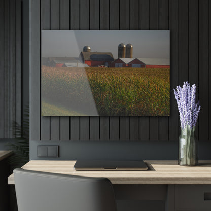 U R There Photography Slattery Road Farm and Cornfield II Rustic Farmhouse Acrylic Wall Print