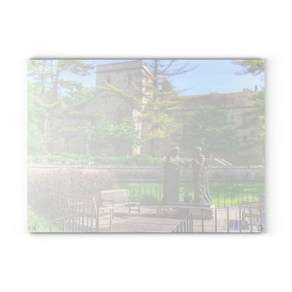 U R There Photography Saint Hugo of the Hills I Rustic Farmhouse Tempered-Glass Cutting Board