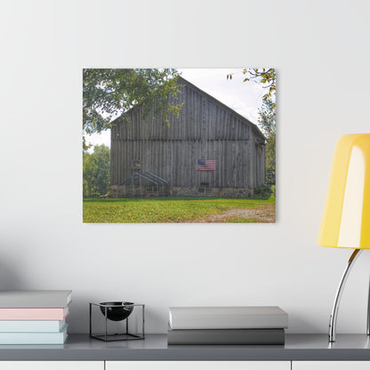 U R There Photography Sutton Road Patriot Grey II Rustic Farmhouse Acrylic Wall Print