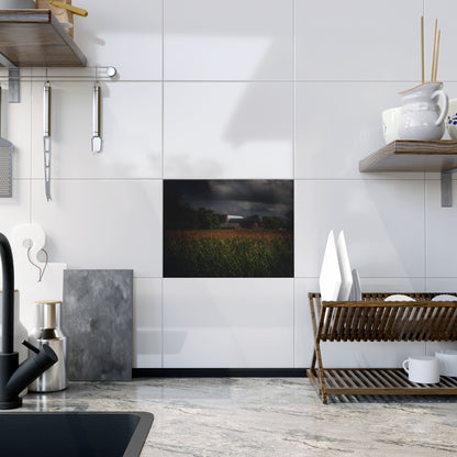 U R There Photography Bishop Road Beyond the Corn Rustic Farmhouse Decorative Ceramic Tile