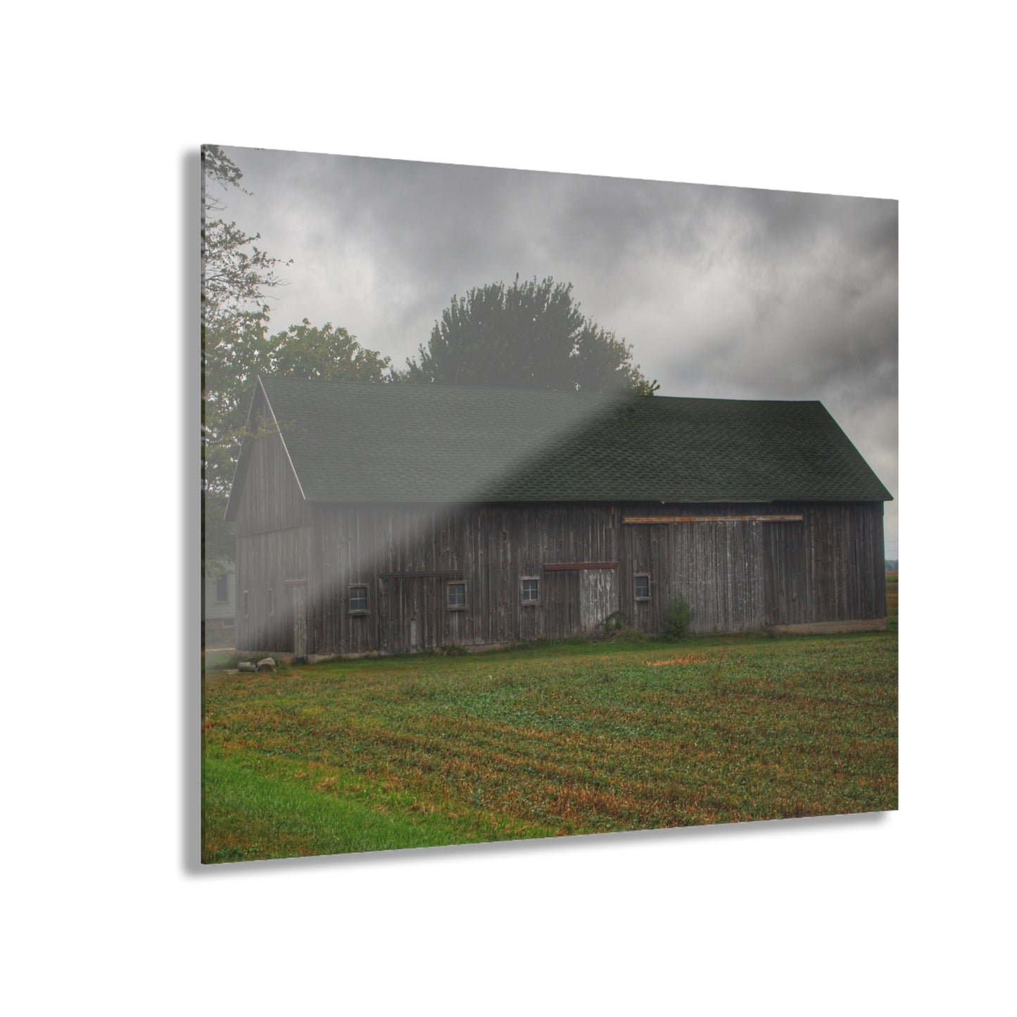 U R There Photography Weaver Road Grey Rustic Farmhouse Acrylic Wall Print