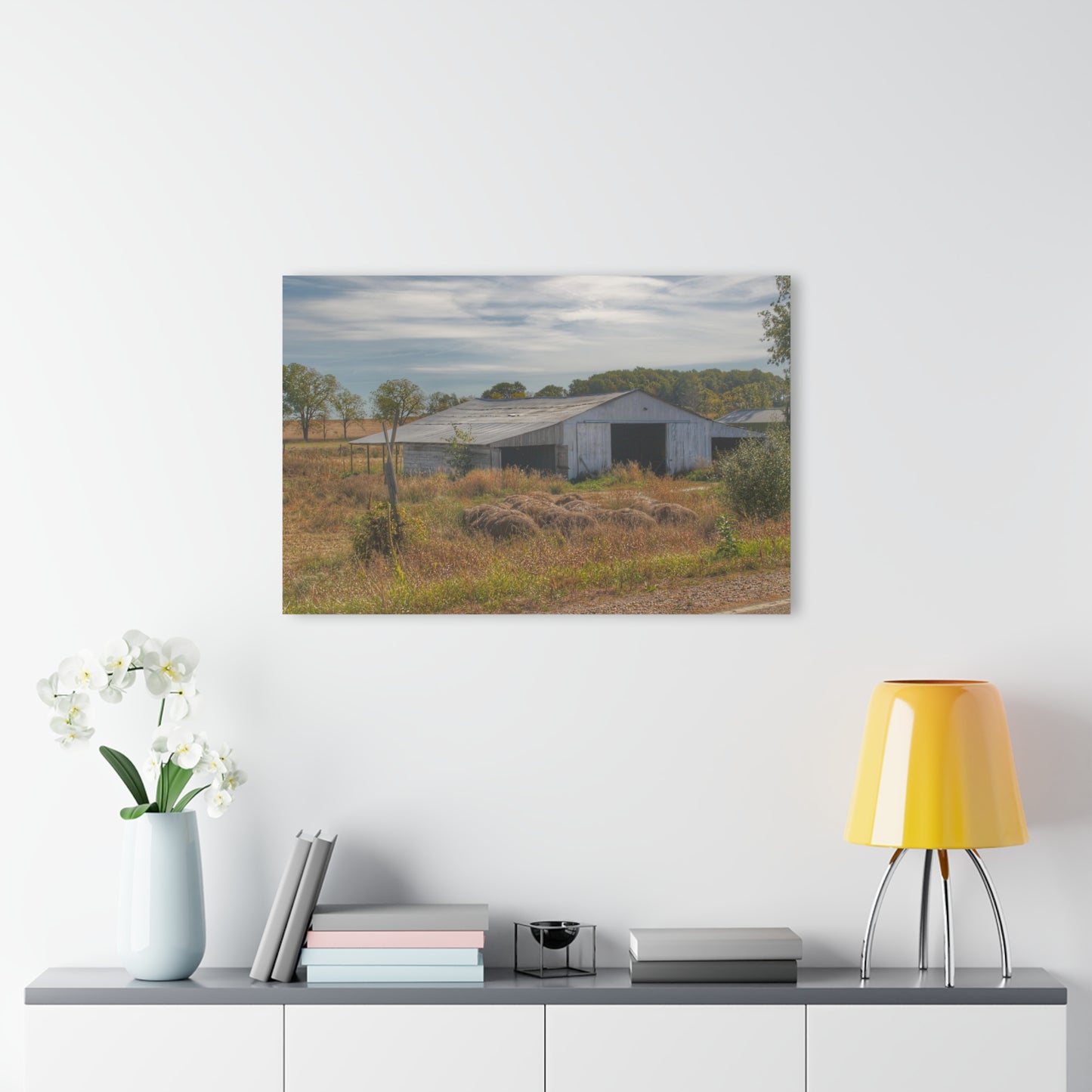 U R There Photography Hurds Corner Road Grey Shack Rustic Farmhouse Acrylic Wall Print