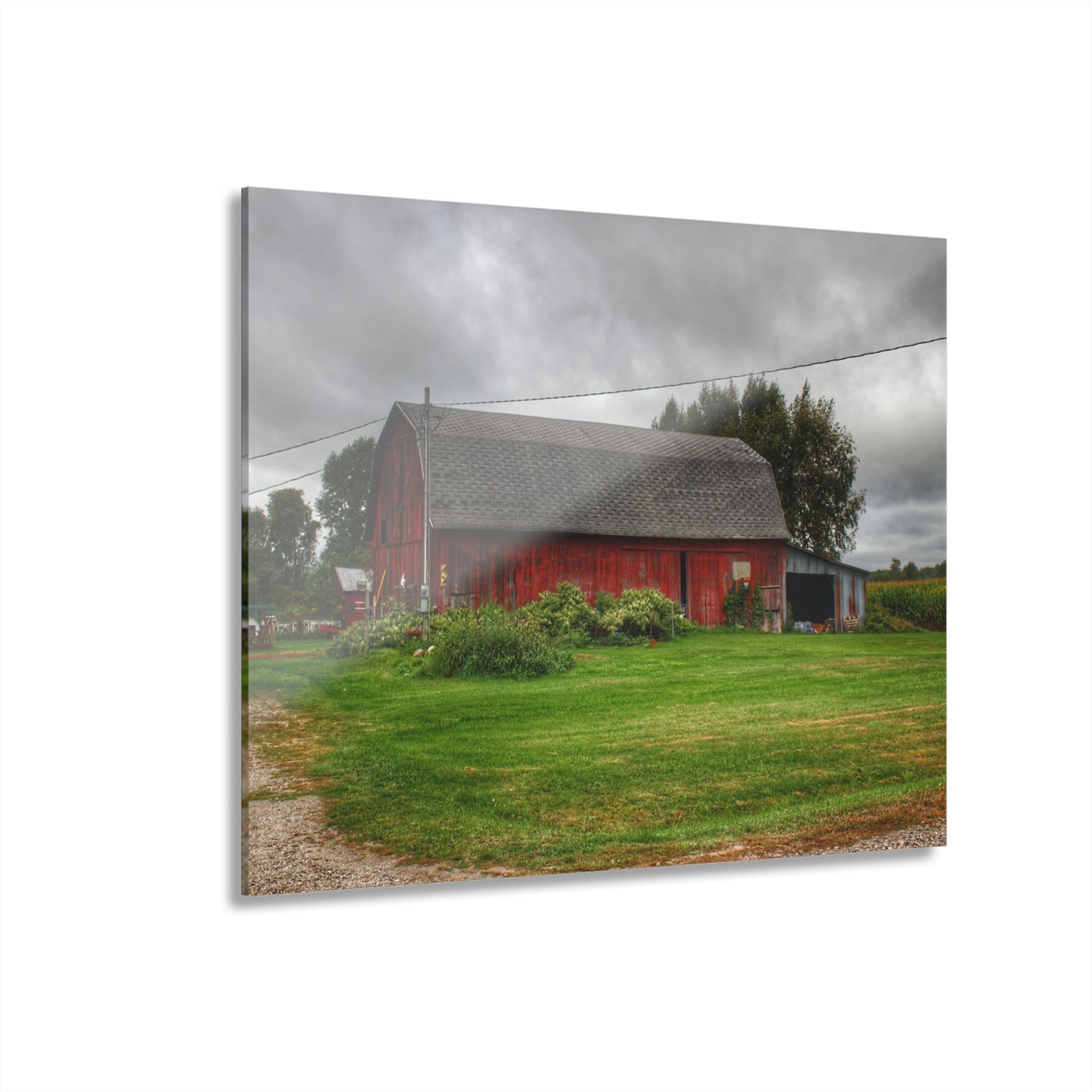 U R There Photography Country Red Rustic Farmhouse Acrylic Wall Print