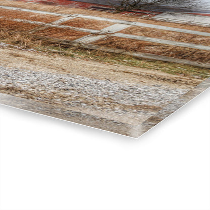 U R There Photography Mound Road Reds Rustic Farmhouse Acrylic Wall Print