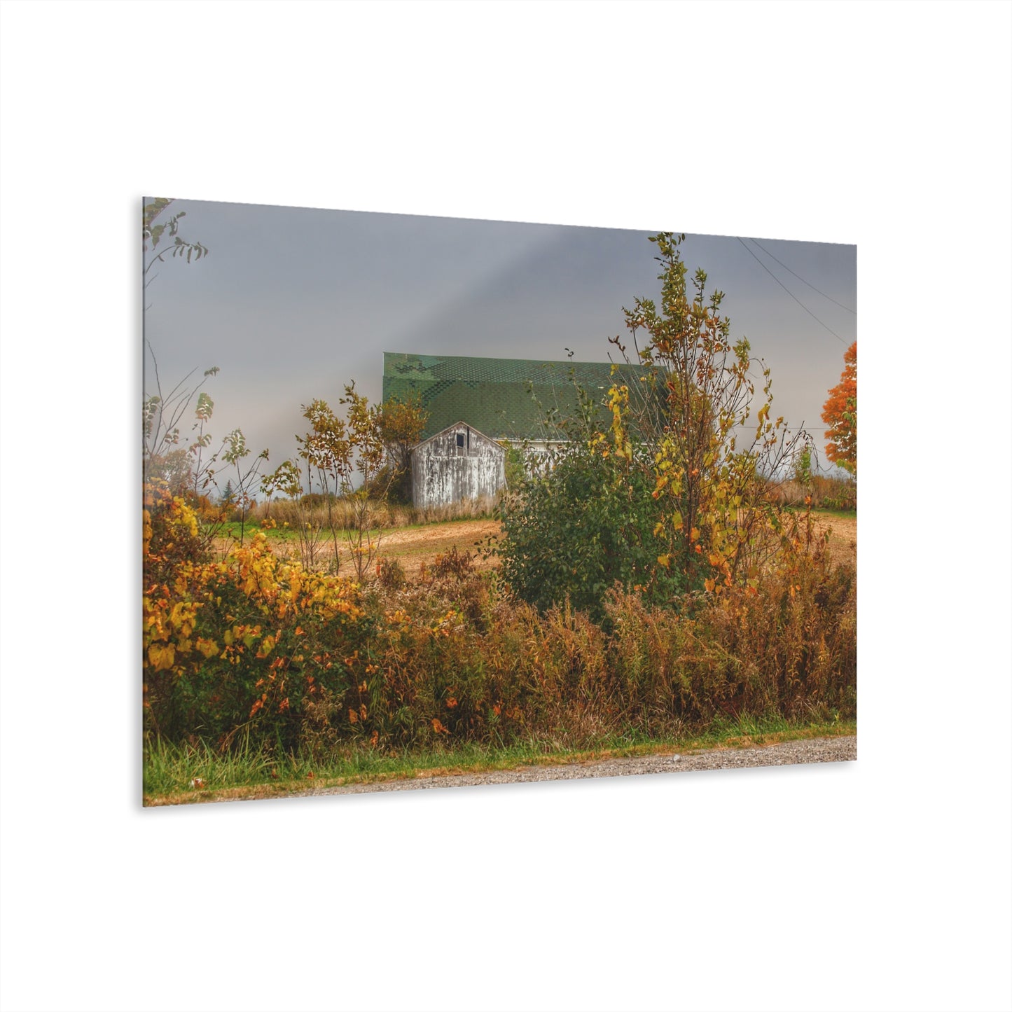 Barn Boutique Modern Farmhouse Acrylic Wall Print| Hill Road White I