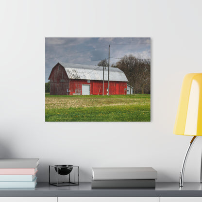 U R There Photography Coldwater Road Red I Rustic Farmhouse Acrylic Wall Print