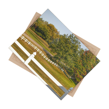 U R There Photography Beyond the White Fences Rustic Farmhouse Decorative Ceramic Tile