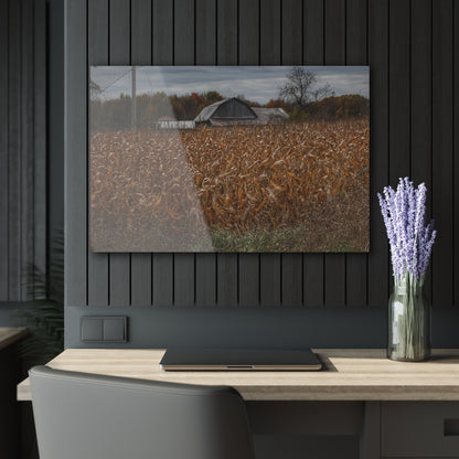 U R There Photography North State Road Grey Rustic Farmhouse Acrylic Wall Print