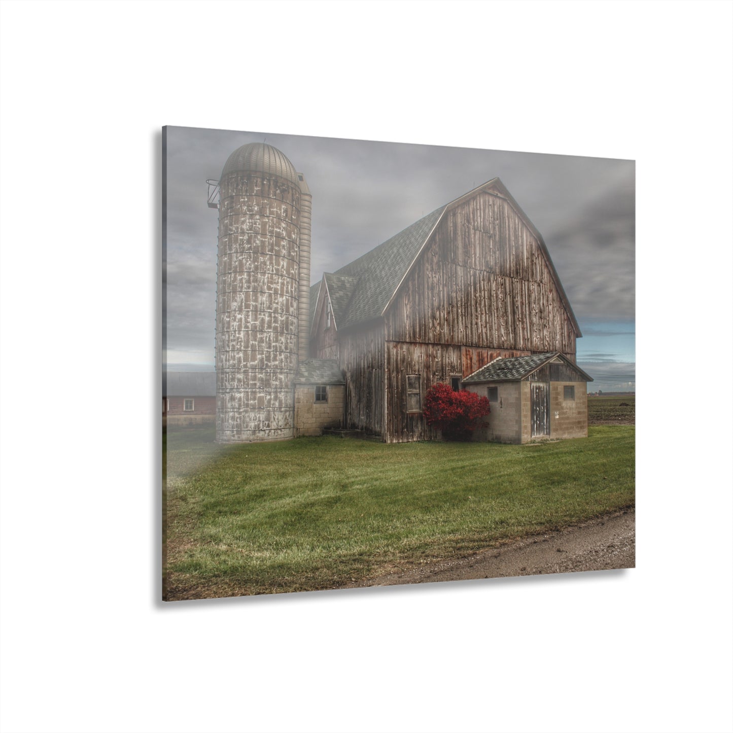 U R There Photography Roedel Road Red Rustic Farmhouse Acrylic Wall Print