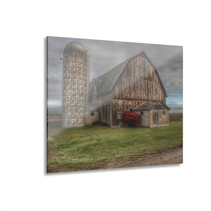 U R There Photography Roedel Road Red Rustic Farmhouse Acrylic Wall Print