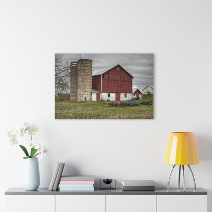 Fostoria Red I Rustic Farmhouse Acrylic Wall Print