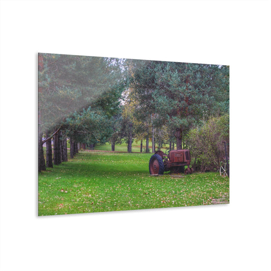 U R There Photography Casey Road Yard Art II Rustic Farmhouse Acrylic Wall Print