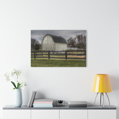 U R There Photography Roadside White Beyond the Fences Rustic Farmhouse Acrylic Wall Print