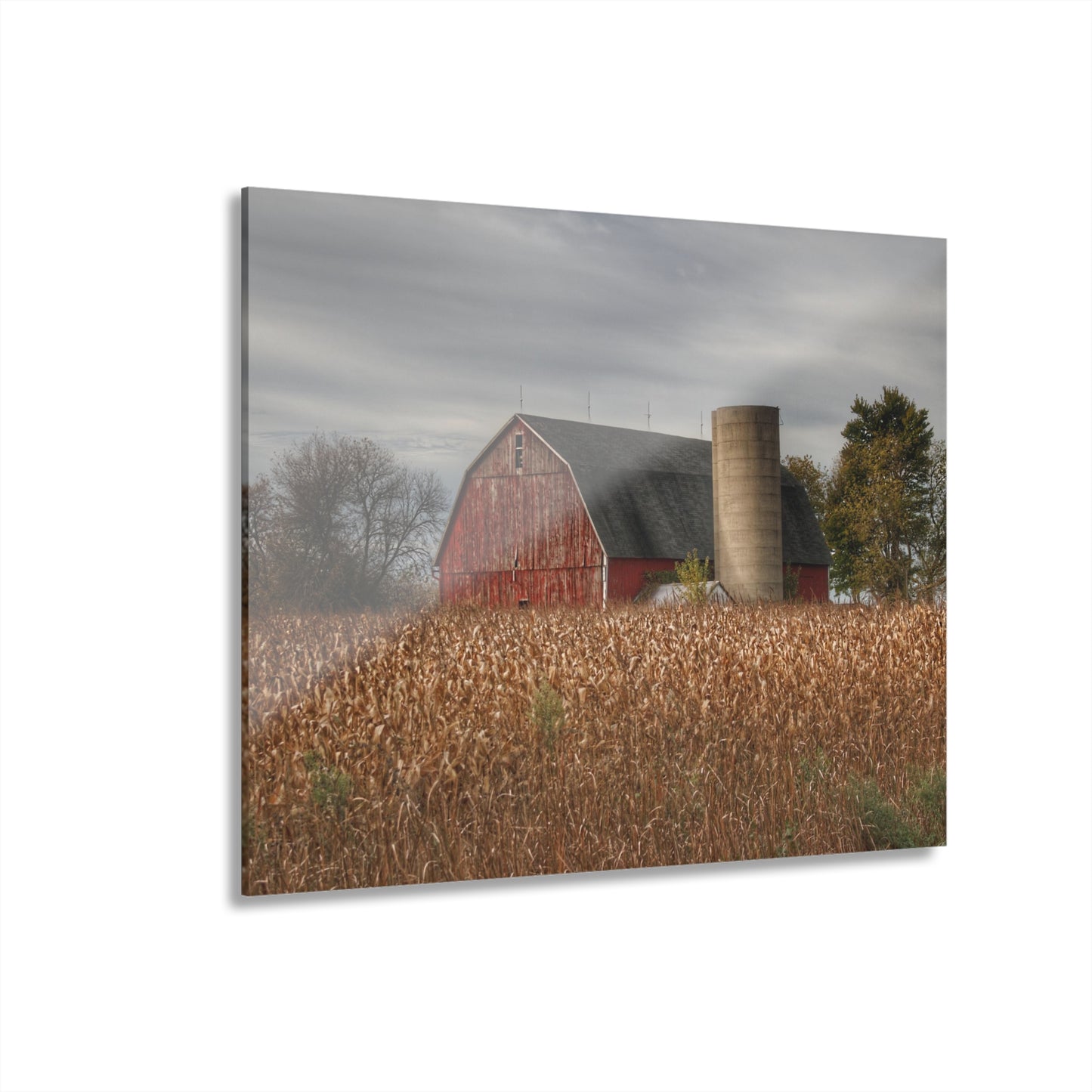 U R There Photography Shepard Road Red Rustic Farmhouse Acrylic Wall Print