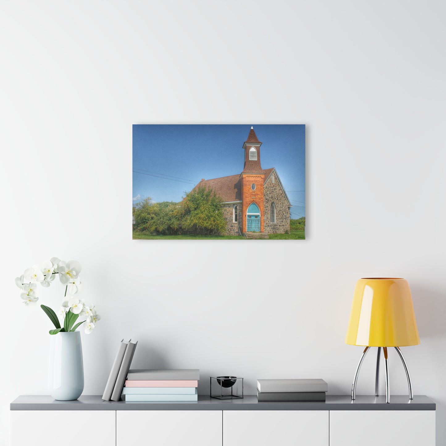 U R There Photography Mayville Church of the Past Rustic Farmhouse Acrylic Wall Print
