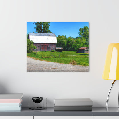 U R There Photography Vienna Road Greys Rustic Farmhouse Acrylic Wall Print