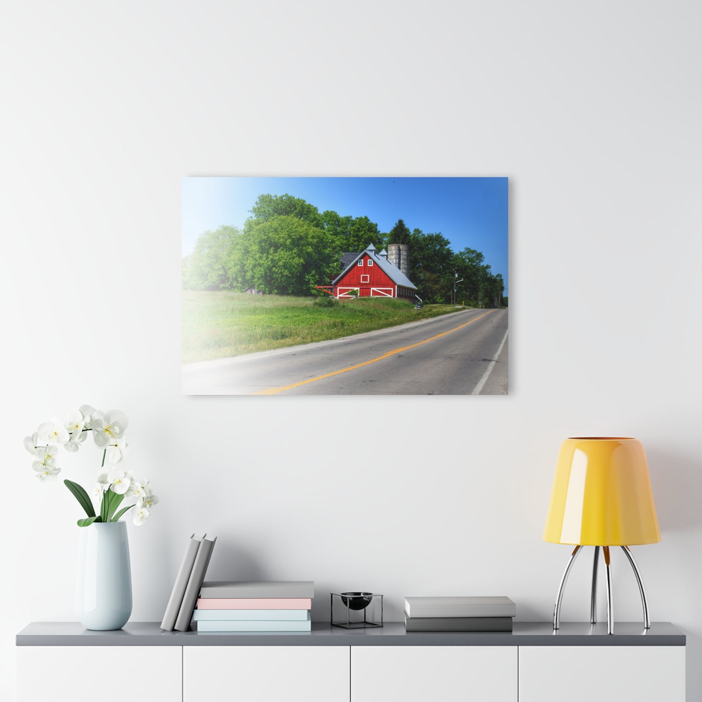 U R There Photography Metamora Red 2020 II Rustic Farmhouse Acrylic Wall Print