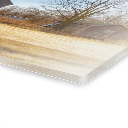 U R There Photography Klam Road Hillside Greys Rustic Farmhouse Acrylic Wall Print