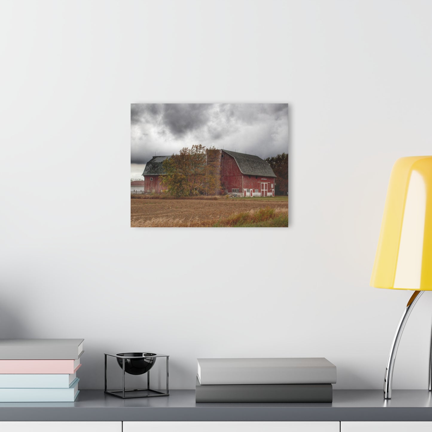 U R There Photography Hinson Road Reds II Rustic Farmhouse Acrylic Wall Print