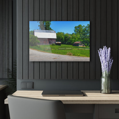 U R There Photography Vienna Road Greys Rustic Farmhouse Acrylic Wall Print