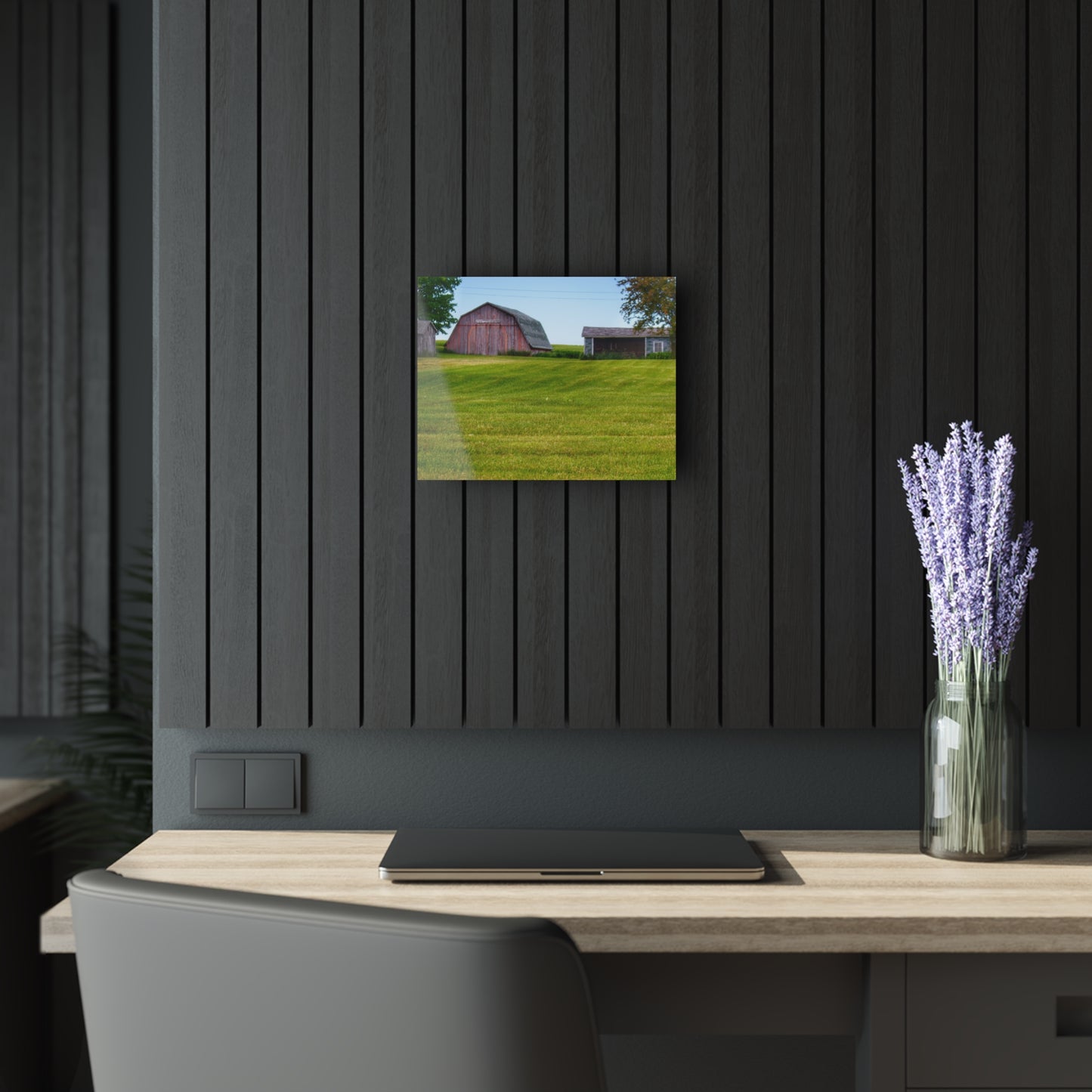 U R There Photography Cass City Elmwood Greys Rustic Farmhouse Acrylic Wall Print